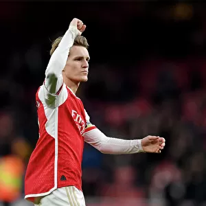 Martin Odegaard Scores the Winning Goal: Arsenal's Triumphant Victory Over Brighton (2023-24)