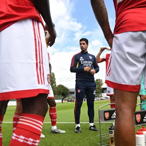 Mikel Arteta Motivates Arsenal Team During Pre-Season Friendly Against Ipswich Town