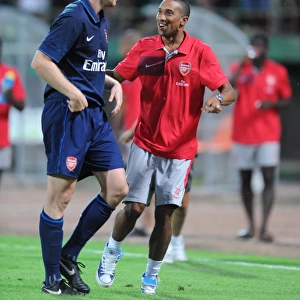 Philippe Senderos and Gael Clichy (Arsenal)