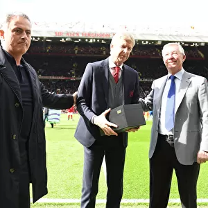 Triumvirate of Football Legends: Wenger, Ferguson, and Mourinho's Iconic Clash - Manchester United vs. Arsenal (2017-18)