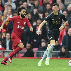 Xhaka vs Salah: Intense Battle at Anfield - Liverpool vs Arsenal, Premier League 2022-23