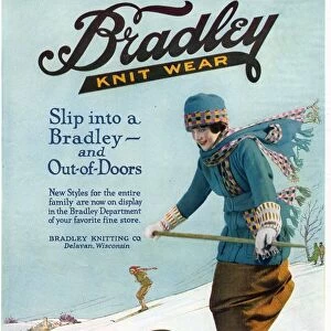 1920s USA bradley mens womens childrens skiing skis ski wear mens