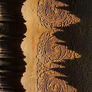 Angkor Wat, Carved Detail on Wall