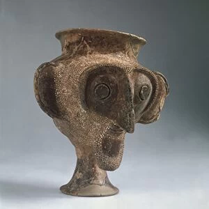 Anthropomorphic ceramic cup, from Jericho, Israel