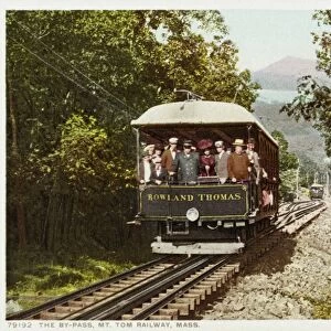 The By-Pass, Mt. Tom Railway, Mass. Postcard. ca. 1905-1939, The By-Pass, Mt. Tom Railway, Mass. Postcard
