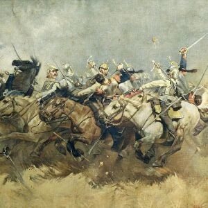 Charge of Prussian Cavalry by Aime Morot