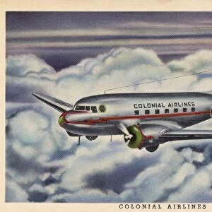 Colonial Airlines Plane. ca. 1942, COLONIAL AIRLINES