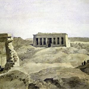 Dendera. Hector Horeau (1801-1782) French architect. Temple of Hathor, Dendera, Egypt