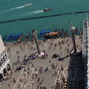 Elevated view of Doges Palace Courtyard