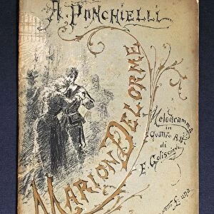 Italy, Milan, Cover of the libretto Marion Delorme by Amilcare Ponchielli