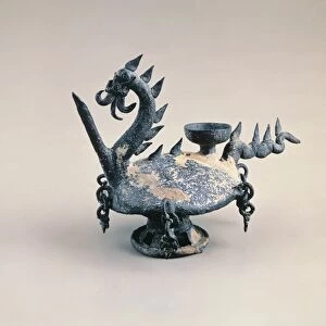 Korea, Daegu, Dragon shaped jug, Terracotta