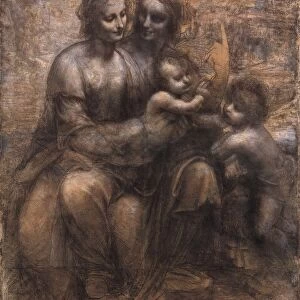 The Leonardo Cartoon circa 1499-1500, by Leonardo da Vinci (1452 - 1519), Italian painter