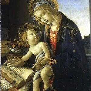 The Madonna of the Book (Virgin and Child). Sandro Boticelli (1445-1510) Italian painter