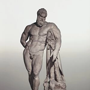 Marble statue of Farnese Hercules, Roman copy made by Glykon of original bronze one made by Lysippos in the 4th century BC