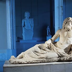 Marble statue of Oceanus, from Gymnasium of Vedius, Ephesus, Turkey