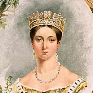 Portrait of Queen Victoria for her Golden Jubilee in 1887 A. D