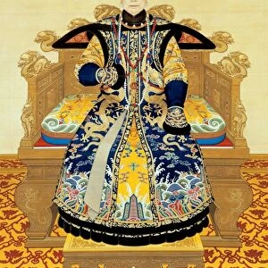 Portrait of the Xiaosheng Empress Dowager, Qianlong period, 1751, by anonymous The Palace Museum