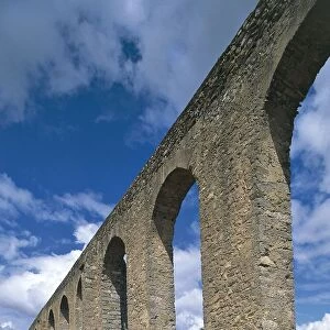 Portugal - Evora. Aqueduct Aqueduto da Agua de Prata