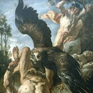 Prometheus Bound (c1640-1645). Greek mythology. Prometheus, one of the Titans, stole