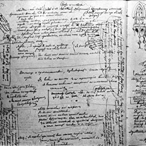 Russian author fyodor dostoyevskys speech on the poet alexander pushkin (1880) with the writers doodles and embellishments