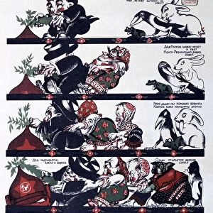 A Soviet Ripka, 1920. Ripka (Turnip) - anti-capitalist allegory on a Russian folk tale