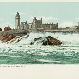 St. Anthonys Falls. Minneapolis. Minn. Postcard. ca. 1904, St. Anthonys Falls. Minneapolis. Minn. Postcard