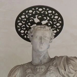 Statue of Saint Theodore, close-up