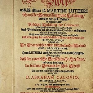 Title page of Martin Luthers Bible, printed in Leipzig