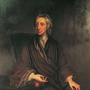 UK, Oxford, Portrait of John Locke (1632 - Oates), English philosopher