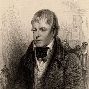 Walter Scott (1771-1832) Scottish author and poet. Best remembered for his historical