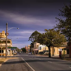 Streetscape in the town of St. Arnaud, in the Wimmera district of Victoria, Australia