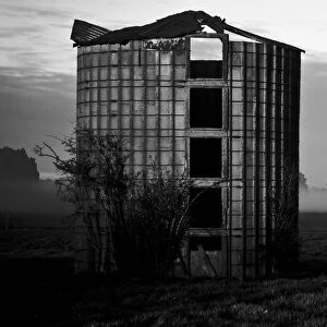 Abandon farm silo