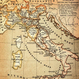 Antquie Map of Italy