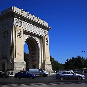 The Arcul de Triumf is a triumphal arch in the Romanian capital Bucharest, Romania