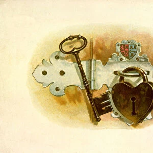 Heart Lock and Key