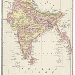 Map of India 1883