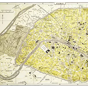 Map of Paris 1894
