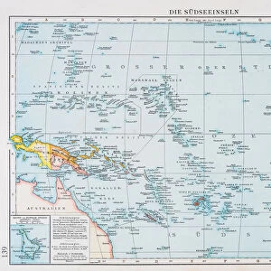 Map of the south sea islands 1896