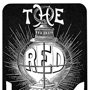 The red light poster for a play by F. W. Robinson