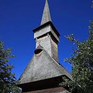 The wooden church Cuvioasa Paraschiva in Deseti, built in 1770, is a UNESCO World Heritage Site. Maramures, Romania