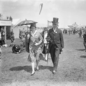 Ascot. General and Mrs Ousley. 15 June 1926