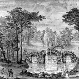 Drawing by William Kent for the Cascades at Rousham