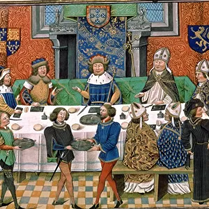 Joao I (1357-1433) entertains John of Gaunt prior to marrying Philippa of Lancaster