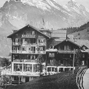 Two Swiss Hotels burned down. The Hotel Edelweiss and the Grand Hotel des Alpes