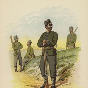 The 3rd Goorkhas (colour litho)