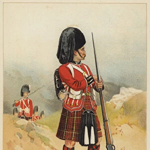 The 79th, Queens Own Cameron Highlanders (colour litho)