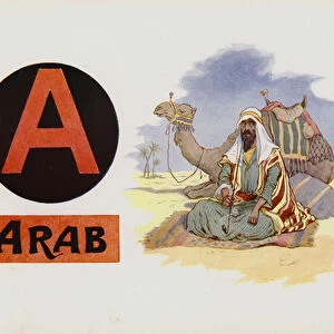 A, Arab (colour litho)