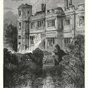 "A mansion of the past"(engraving)