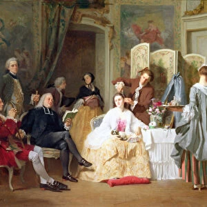 Abbe Prevost reading Manon Lescaut, 1856
