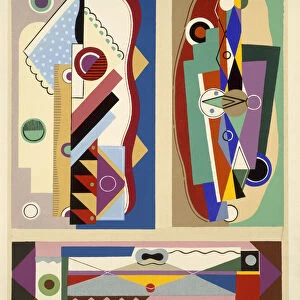 Abstract designs, from Decorations and Colours, published 1930 (colour litho)